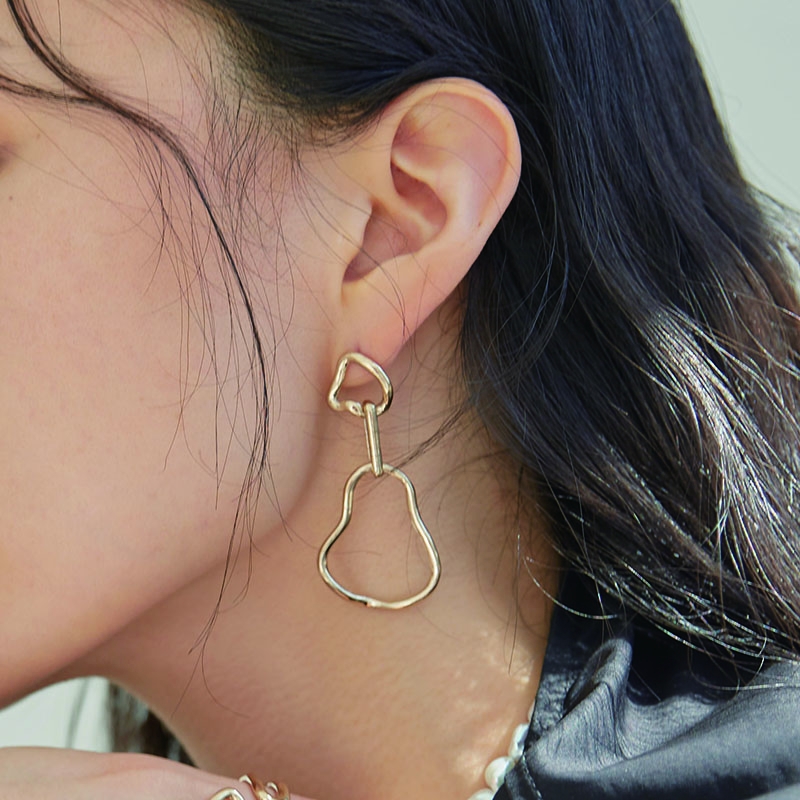 Connection Drop Earring (Silver, Gold)